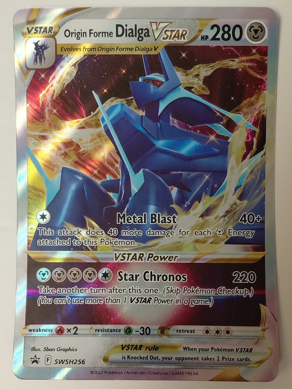 JUMBO Dialga Promo Pokemon Card